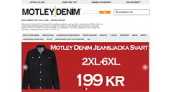 Desktop Screenshot of motleydenim.se