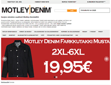 Tablet Screenshot of motleydenim.fi